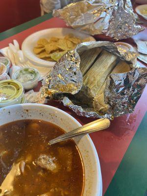 Menudo and tamales