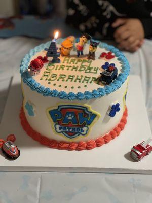 Custom cake -paw patrol