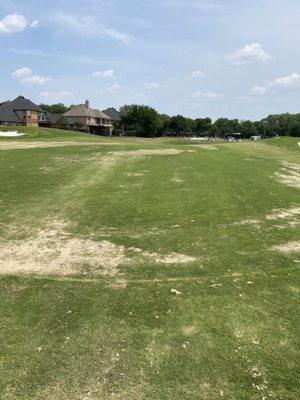 18th green under repair