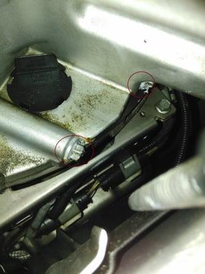 Failed try to cover up leak by HTP Auto Care