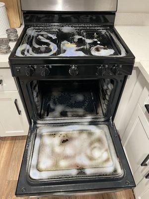 Stove and oven deep cleaning