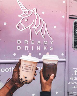 check out the menu or our instagram @dreamydrinks