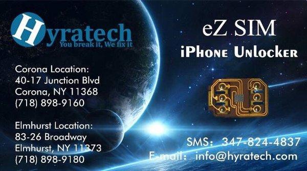 eZ SIM iPhone unlock sims. Can unlock any iPhone on any carrier