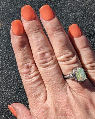 Great service and nail art. Love this spring color. Thanks Brian.