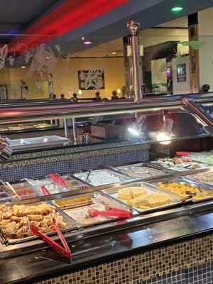 Some of the desserts being offered in the Buffet lineup.