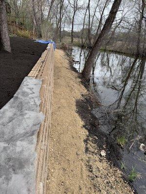 Process Retaining wall