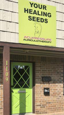 I'm located at 1109 N Walnut, new Braunfels, Texas 78130. Look for the bright green door!