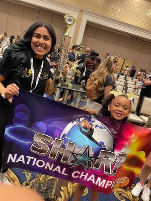 At Las Vegas nationals winning the national Champion title.