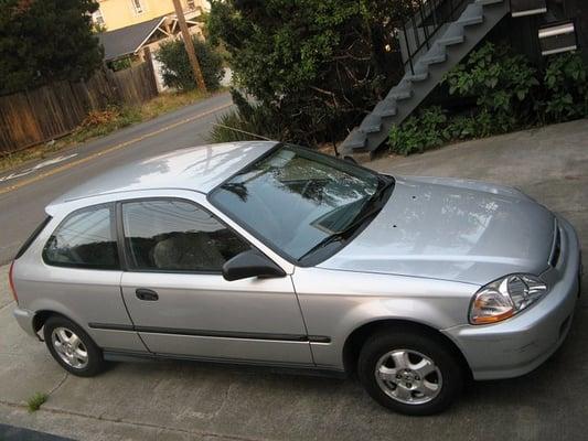 The 101 Auto Body fender job for my 1996 Honda.