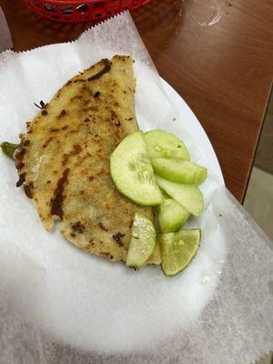 Squash blossom quesadilla