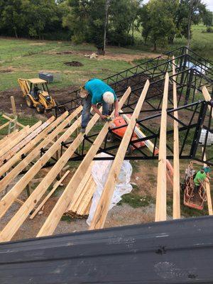 New roof going on this addition.