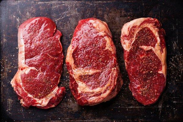 Steaks cut to order