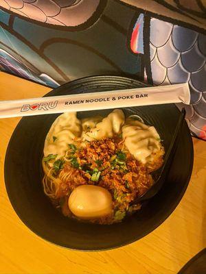 Pork gyoza ramen