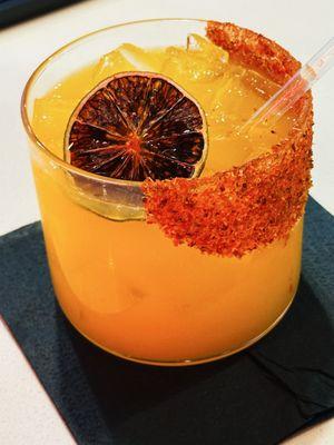 Happy Hour Margarita $8 with Mango Puree $1 on the rocks with tajin rim (M-F 4-7pm)