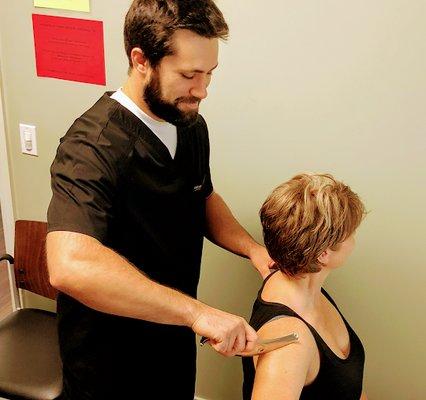 At Ewer Specific Chiropractic, we offer FAKTR physical therapy to assist in the healing process!