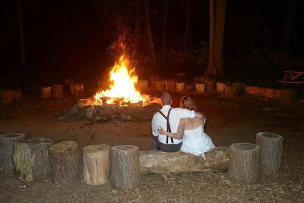 Bonfire at camp cedarcrest