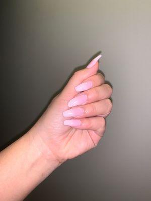 Perfect ombré French (done with new SNS ombre powder spray )