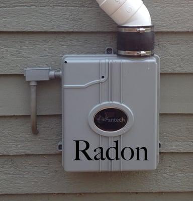 Radon mitigation system installed in basement & crawl space in Knoxville, TN