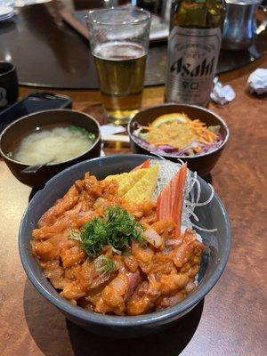 Spicy Yellowtail Don ハマチ丼(辛) で~す!