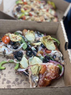 Garden pizza