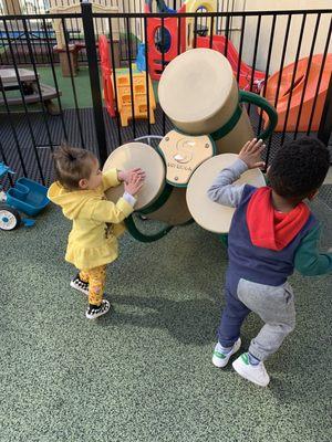 Kids playing in the playground