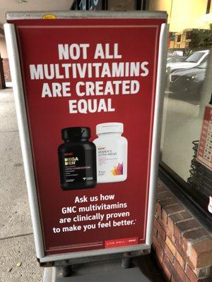 Ad promoting multivitamins depending on what you're interested in. (6/22/2018)