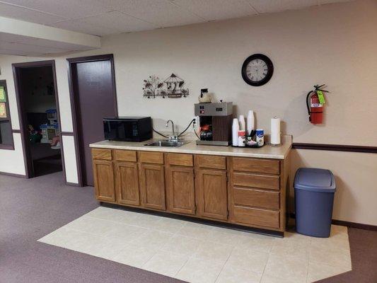 Coffee station  Located  in our lobby