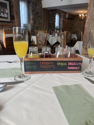 Mimosa Flight=Classic Orange~Cranberry Raspberry~Tropical~Blackberry Lemonade!