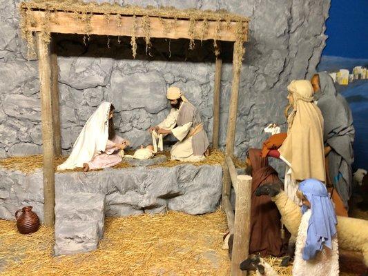 Mary and Joseph with baby Jesus