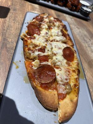 The Grizz Flatbread - Meat,cheese and hot honey- great flavor but super expensive for the size - $17.50