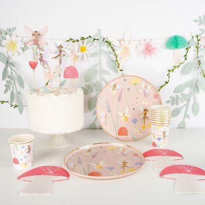 Fairy theme plates and cups Meri Meri