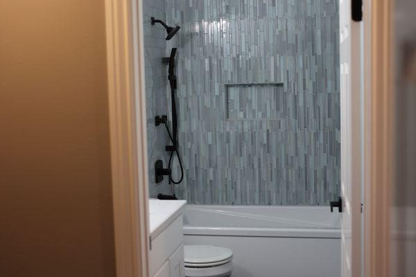 Glass Tile in Shower