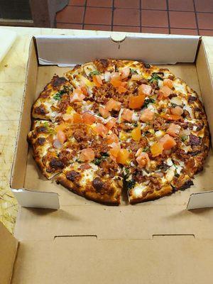 Chicken bacon ranch pizza