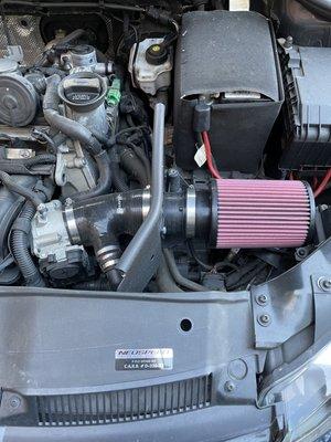 2012 Jetta SportWagen SE 2.5-liter I-5 w/Neuspeed intake mod.