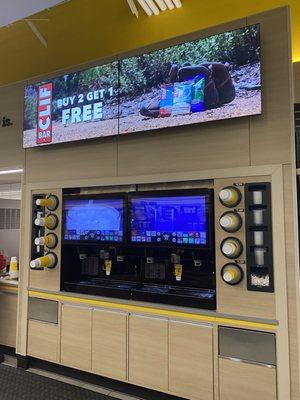 Fancy soda dispenser.