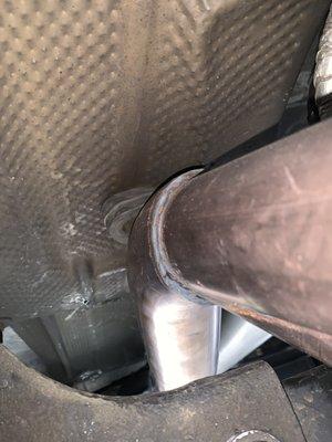 Rubber exhaust hanger (modification)