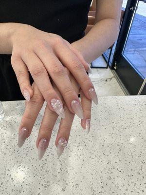 Natural full set with fun 3d designs