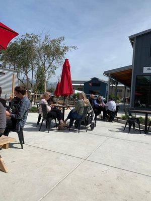 Tables in the sun