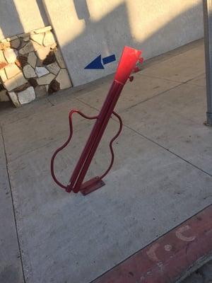 Air Guitar bike rack