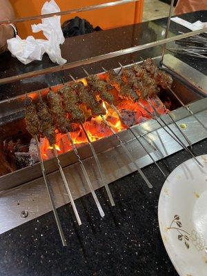 Beef skewers