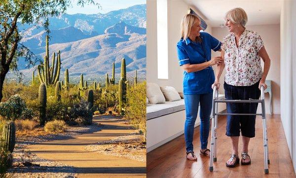 Hospice and home health care in the greater Tucson area.