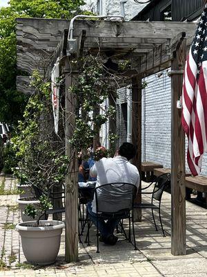 Outside seating