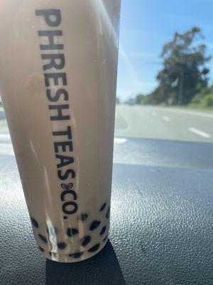 Hokkaido milk tea with boba