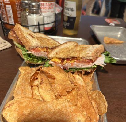 Turkey Club with Cheddar