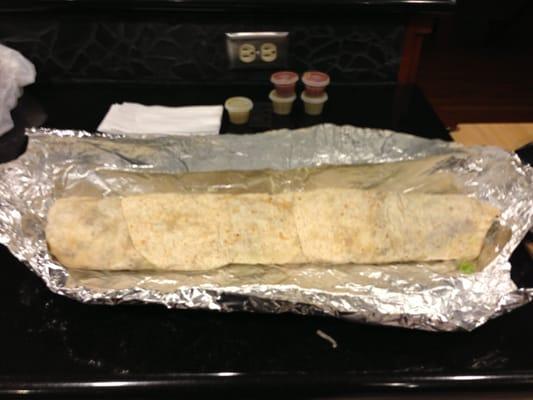 Now that's a big burrito!