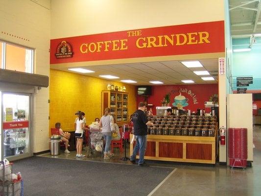 The Coffee Grinder inside the HEB.