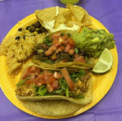 Chicken & Steak Tacos