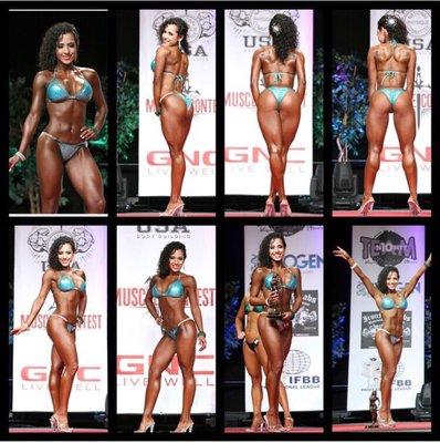 I never imagined I would ever be in a bikini in public let alone on stage! A life changing event that meant more than any trophy.