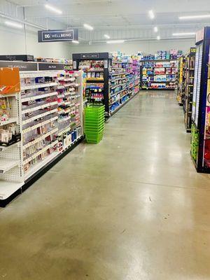 Ginormous space with the largest grocery & produce section I have ever seen.