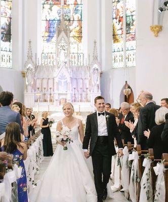 Blessings for the new Mr. And Mrs. married at Immaculate Conception Catholic Church, Jacksonville, FL!